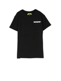 T-shirt Ragazza nera con maxi stampa sul retro