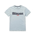 BLAUER T-shirt Bambino Azzurra con logo Polvere