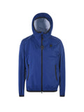 BLAUER Giubbotto Uomo Blu antivento con cappuccio Blu