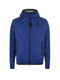 BLAUER Giubbotto Uomo Blu antivento con cappuccio Blu