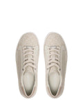 CALVIN CALZATURE 2USCITA Sneakers Donna ecru/argento in similpelle con logo brand Ecru/argento