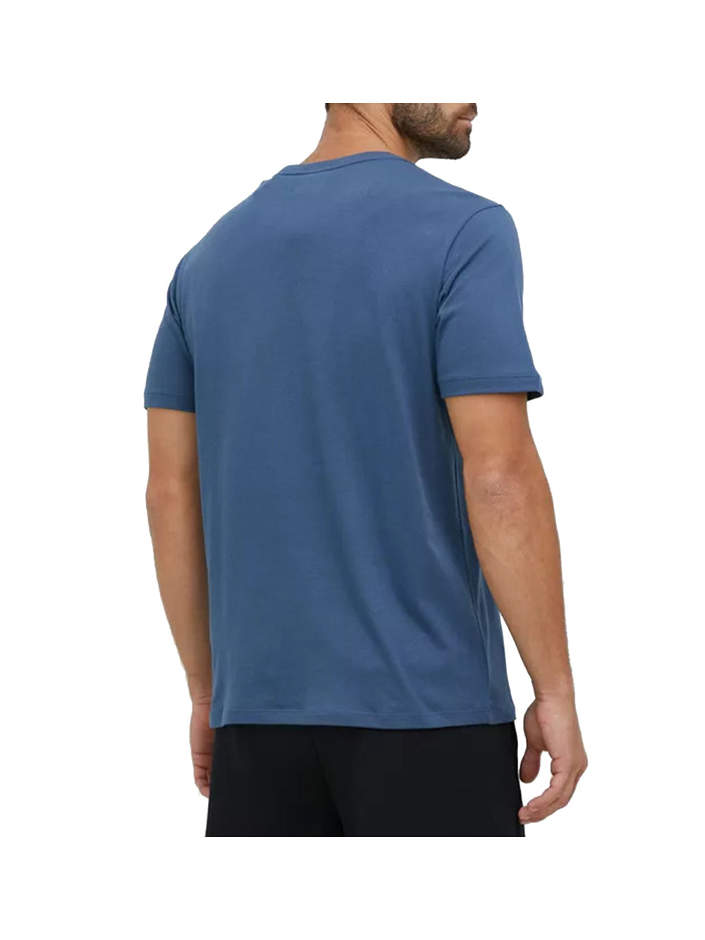CALVIN SPORT T-shirt Uomo Blu in cotone con maxi logo Blu