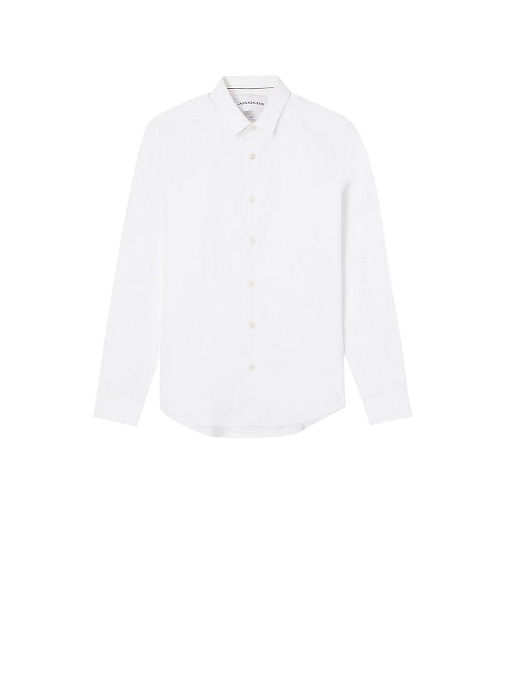 CALVIN2 2USCITA Camicia Uomo Bianco in cotone a tinta unita Bianco