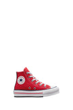 CONVERSE Sneakers Bambina Chuck Taylor All Star Eva Lift Platform Retro Denim Rosso Rosso