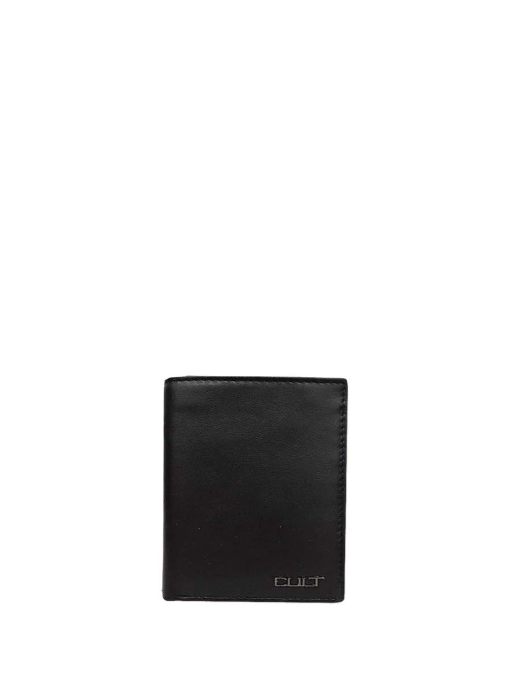 CULT Portafogli Unisex Nero con logo Nero