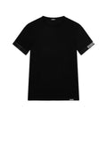 T-shirt Uomo Nero intima in cotone a maiche corte