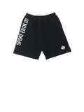 Shorts Nero Unisex Ragazzo in cotone con logo brand