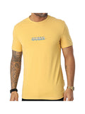 T-shirt Uomo Gialla con lettering brand