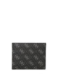 GUESS 1 USCITA Portafoglio Uomo Nero in similpelle con motivo logo Nero