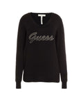 Maglione Donna Nero con scollo a V