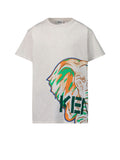 KENZO T-shirt Unisex Ragazzo in cotone a maniche corte Sabbia