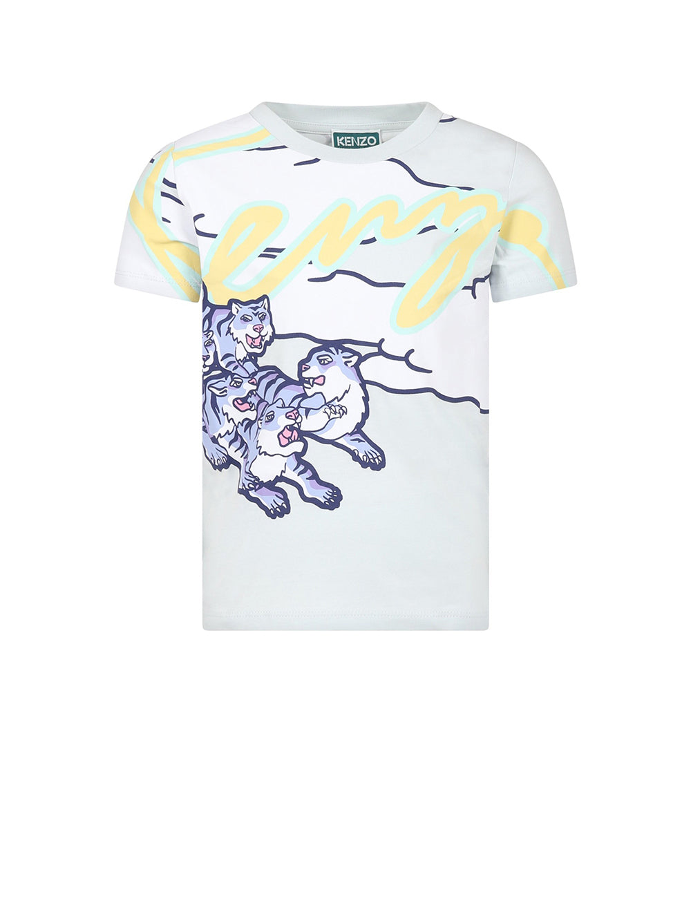 Kenzo T shirt Unisex Ragazzo con maniche corte e stampa all over
