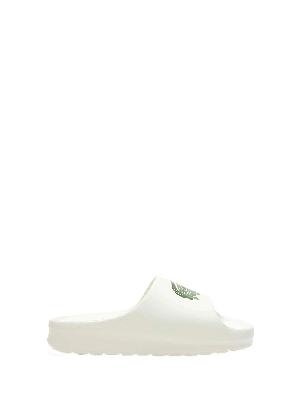 LACOSTE Ciabatta Uomo Bianco/verde in gomma con logo Bianco/verde