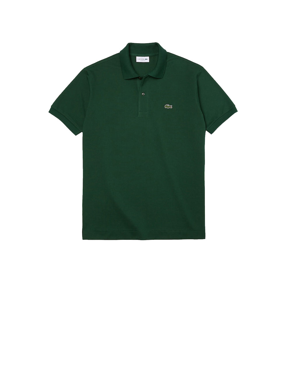 LACOSTE Polo Uomo Verde a maniche corte con logo brand Verde