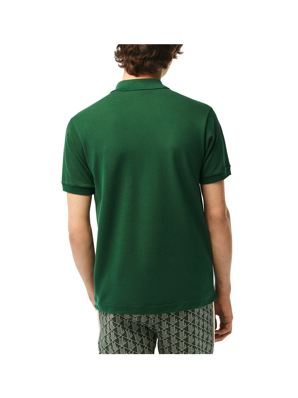 LACOSTE Polo Uomo Verde a maniche corte con logo brand Verde