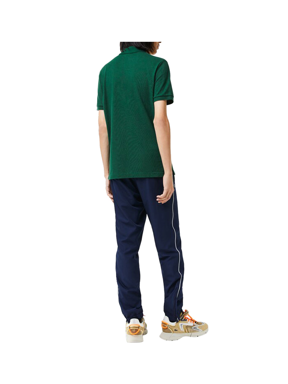 LACOSTE Polo Uomo Verde a maniche corte con logo brand Verde