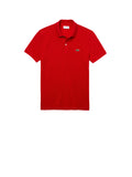 LACOSTE Polo Uomo Rossa con colletto classico e logo brand Rosso