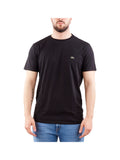 LACOSTE T-shirt Uomo Nera in cotone con logo Nero