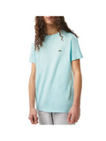 LACOSTE T-shirt Uomo Verde Acqua in cotone con logo brand VERDE ACQUA