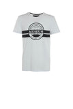 MUSEUM T-Shirt Uomo Con Maxi Stampa Bianco Bianco
