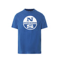 NORTH SAILS T-shirt Uomo Blu con maxi stampa logo BLUE