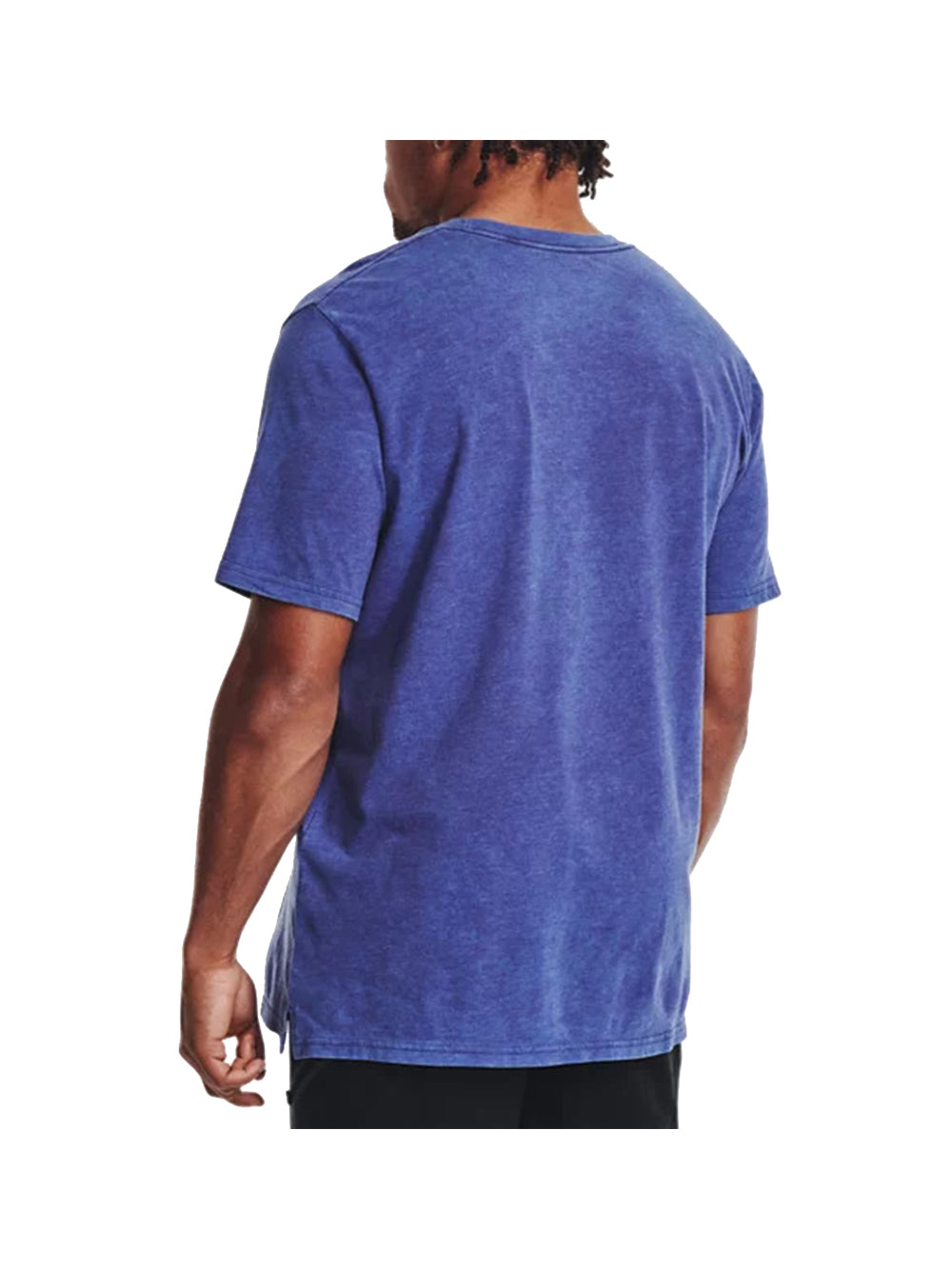 UNDER ARMOUR T-shirt Uomo Blue girocollo con logo BLUE