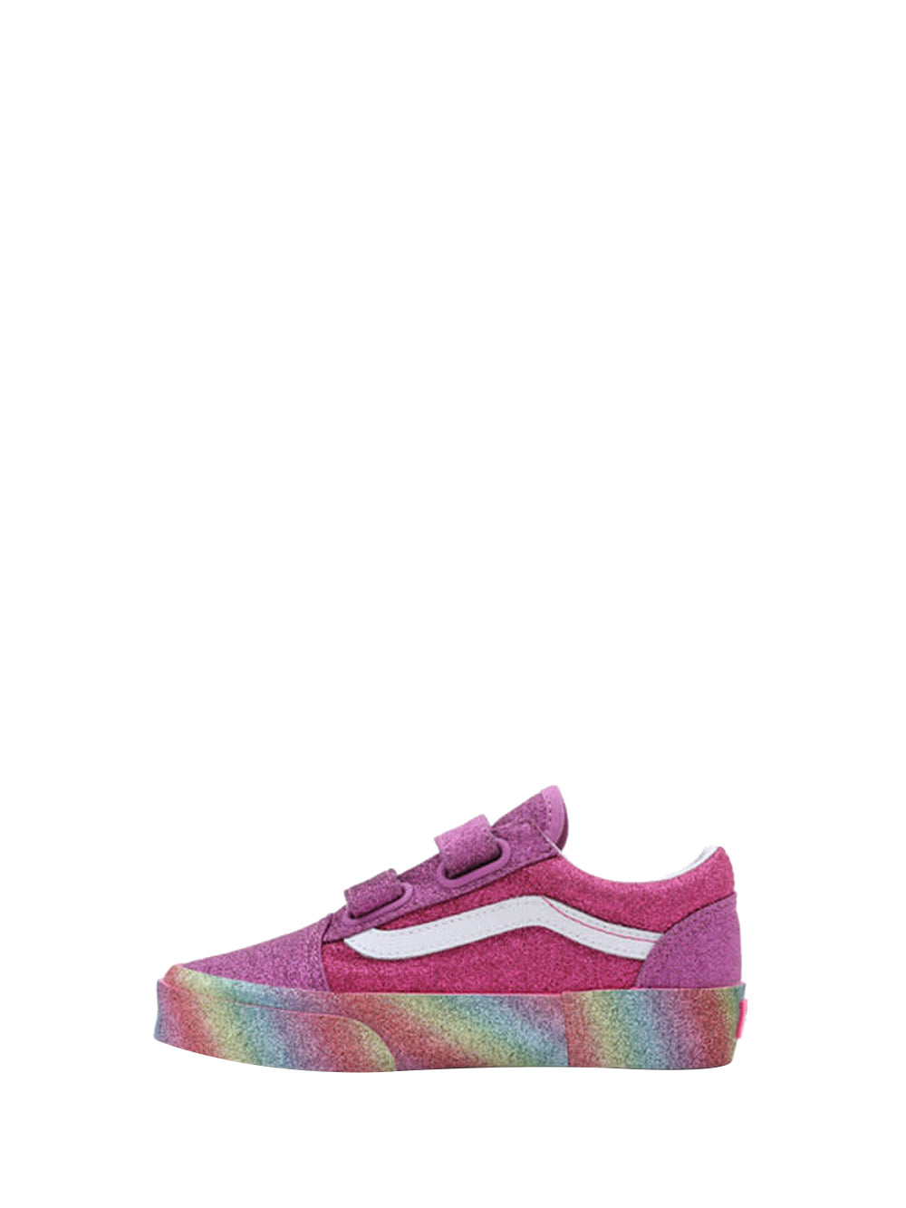 VANS Sneakers Bambina Rosa/multicolor con tomaia glitterata Rosa/multicolor