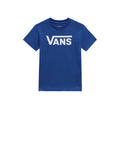 VANS T-shirt Bambino Blu in tinta unita Blu/bianco