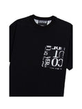 VERSACE JEANS COUTURE T-shirt Uomo Nero con moitvo logo sul retro Nero