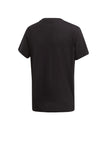 ADIDAS T-Shirt Unisex Con Logo Frontale Nero Nero/bianco