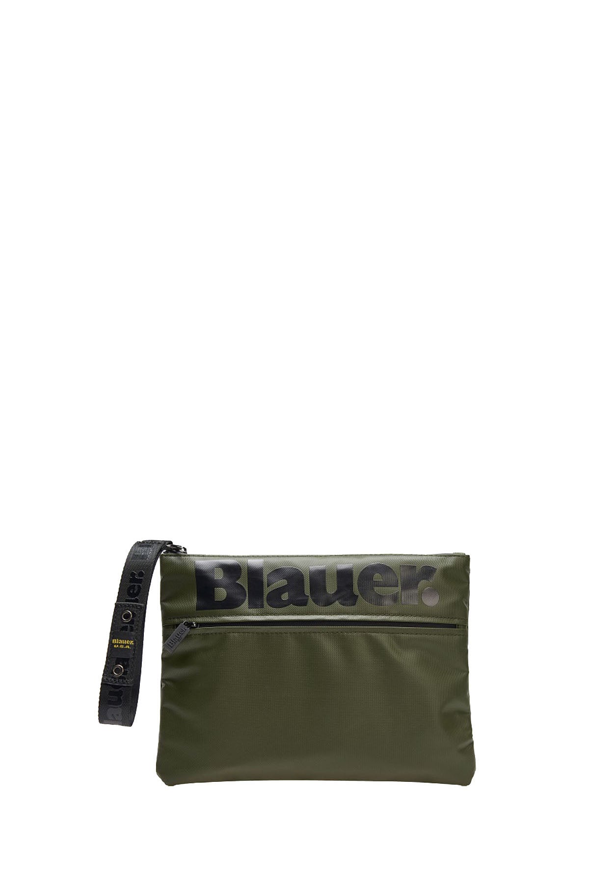 BLAUER Pochette Uomo Logo Frontale In Tono Militare Militare
