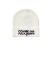 COMME DES FUCKDOWN Cappello Donna Logo Frontale A Contrasto Latte LATTE