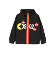 DSQUARED PACMAN Felpa Unisex Bimbo Logo Frontale Nero Nero