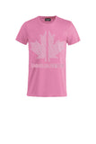 DSQUARED SPORT T-Shirt Unisex Logo Frontale Rosa Rosa