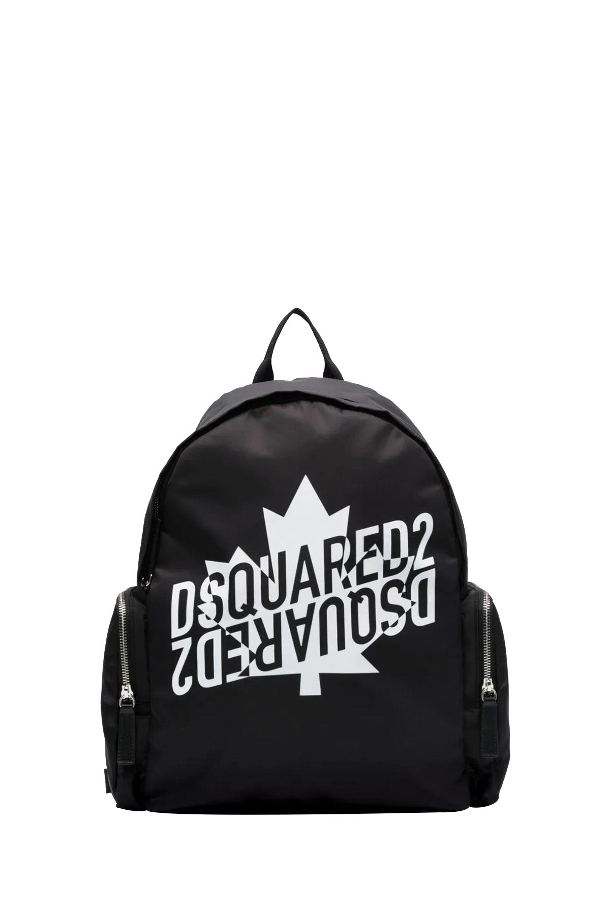 DSQUARED2 PRE Zaino Bambino Logo Frontale Nero Nero