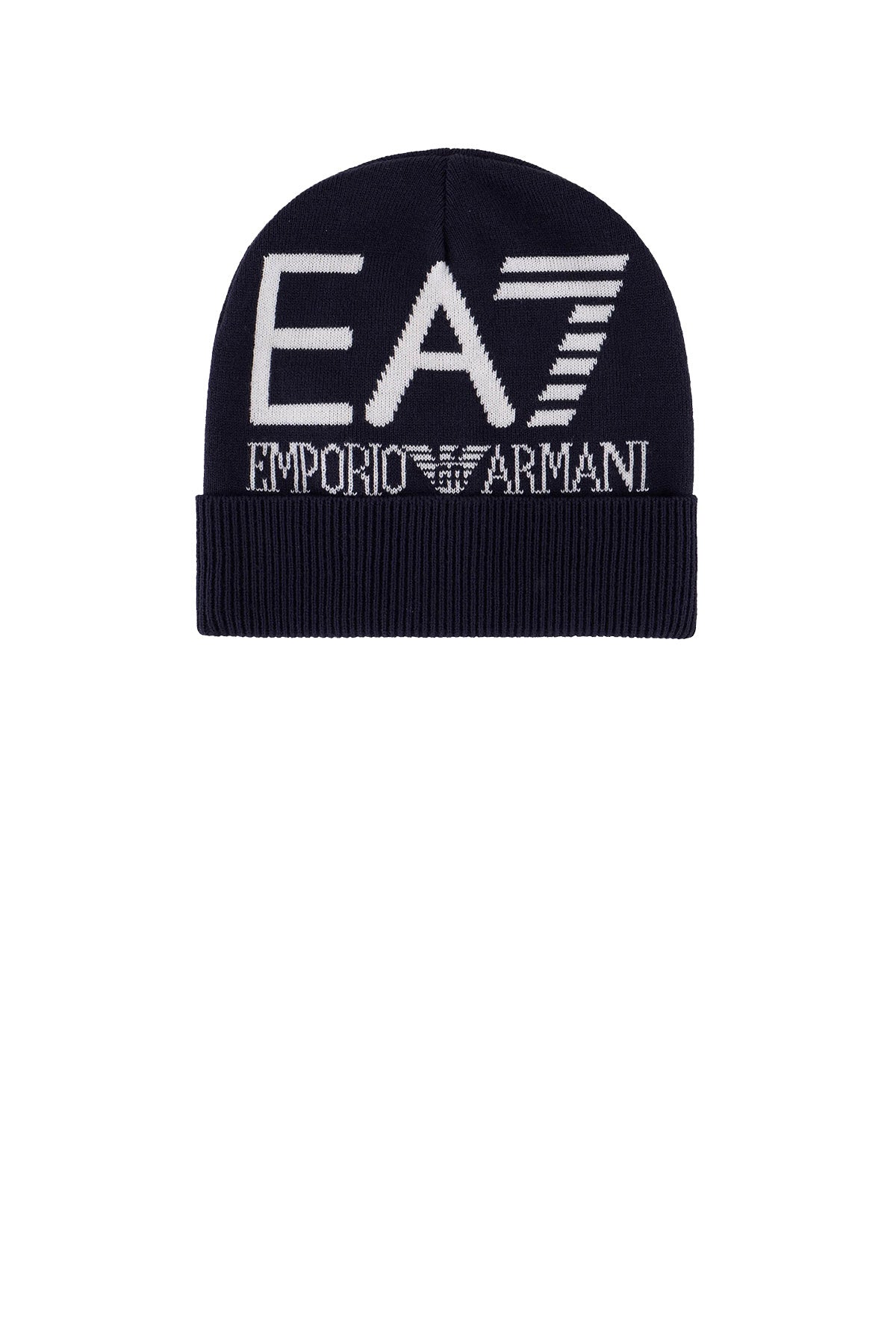 EA7 Berretto Uomo Logo Frontale Navy NAVY