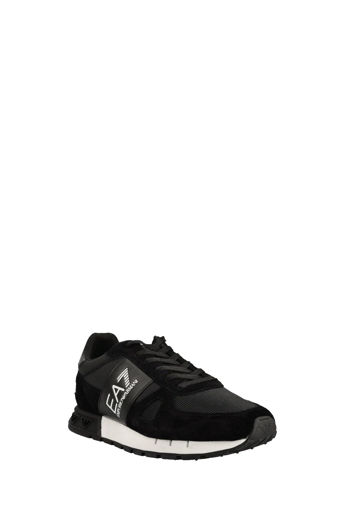 EA7 Sneakers Uomo Logo Laterale Nero Nero