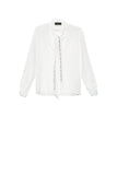 GAELLE PARIS 2USCITA Camicia Donna In Chiffon Bianco OFFWHITE