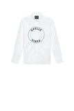 GAELLE PARIS Camicia Uomo In Cotone Logo Frontale Bianco Bianco