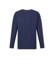 GUESS 1 USCITA T-Shirt Bambino Stampa Logo Frontale Navy Blu