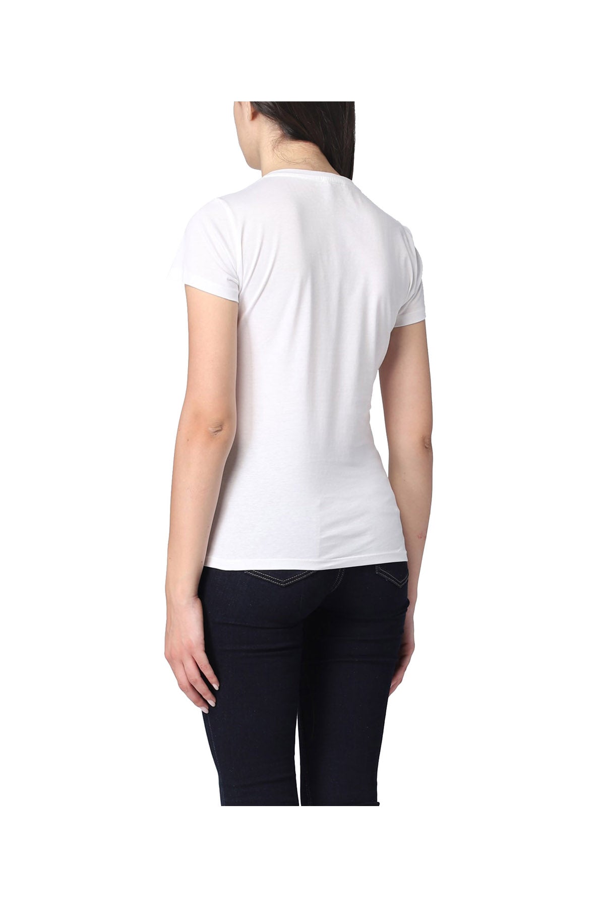 LIU.JO WHITE T-Shirt Donna Stampa Frontale Bianco Bianco