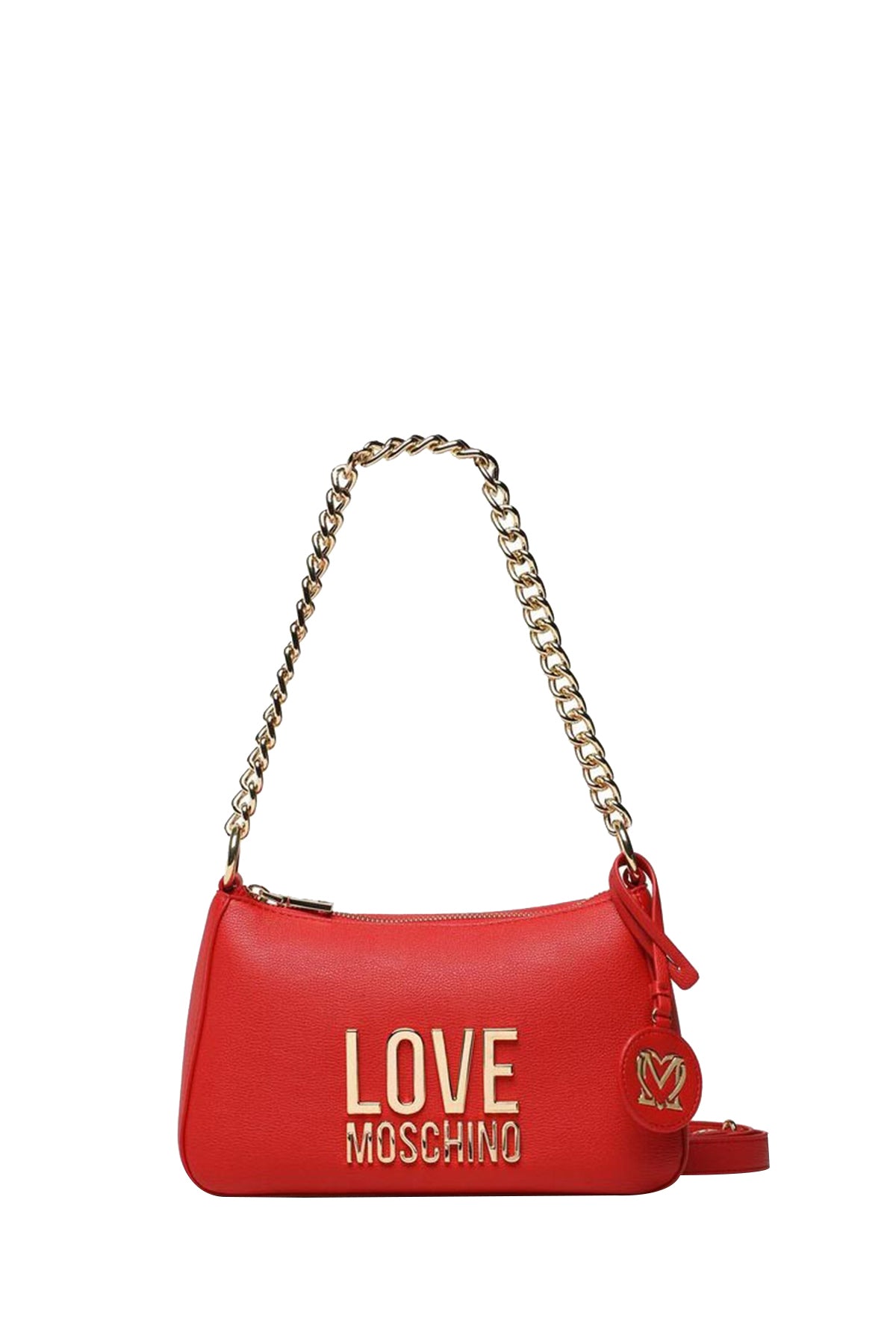MOSCHINO PRECOLLECTION Borsa A Tracolla Donna Logo Frontale Rosso Rosso
