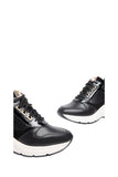 NERO GIARDINI Sneakers Donna In Pelle E Camoscio Nero Nero