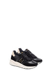 NERO GIARDINI Sneakers Donna In Pelle E Camoscio Nero Nero