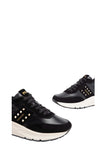NERO GIARDINI Sneakers Donna In Pelle E Camoscio Nero Nero