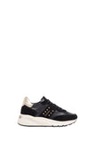 NERO GIARDINI Sneakers Donna In Pelle E Camoscio Nero Nero