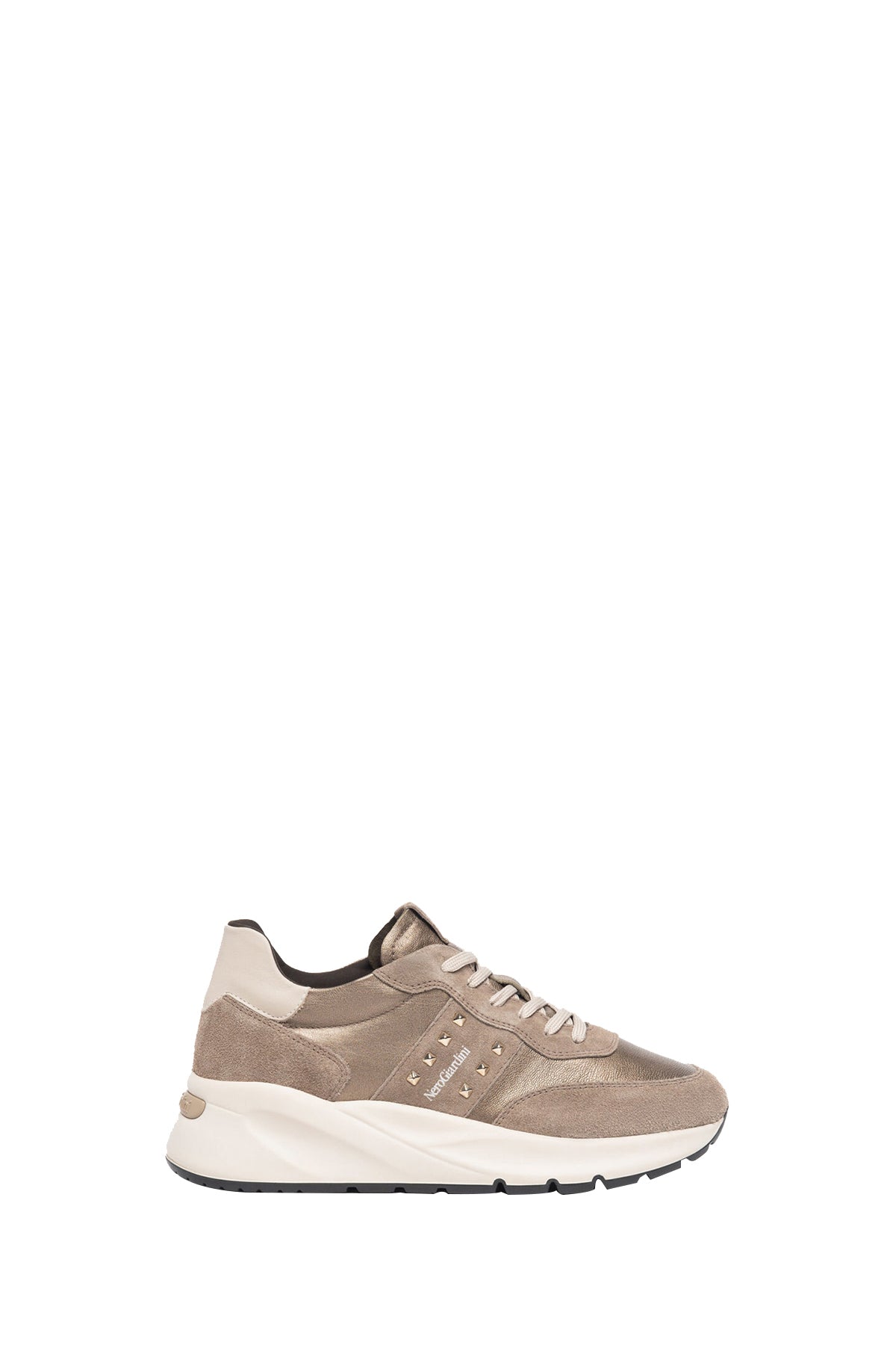NERO GIARDINI Sneakers Donna In Pelle E Camoscio Talpa Talpa