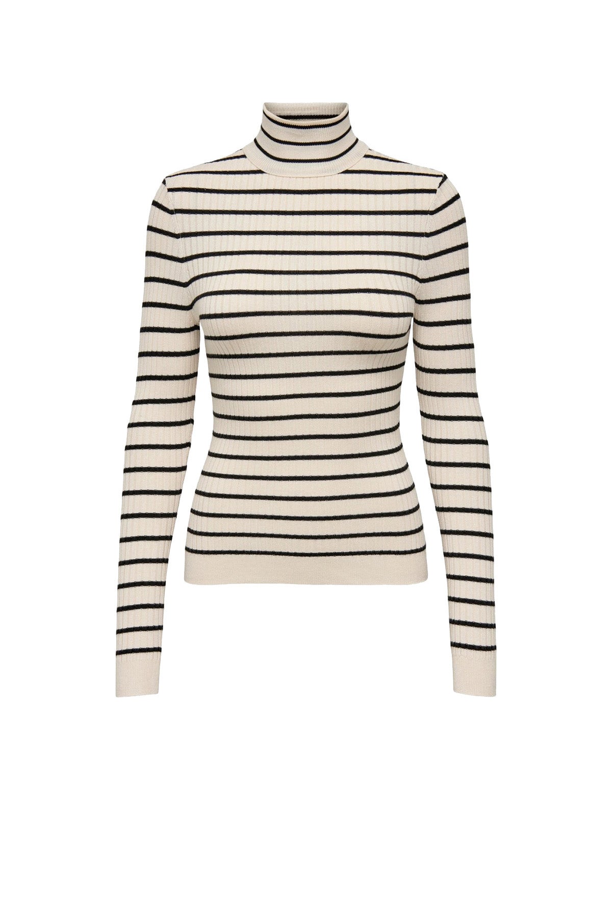 Only Maglione Donna Motivo A Righe Grigio Nero GRIGIONERO