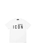 DSQUARED ICON Dsquared Relax Icon T-Shirt Bambino Bianco Bianco
