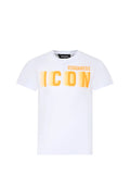 DSQUARED ICON Dsquared T-Shirt Bambino Bianco/Arancio - Multicolore BIANCO/ARANCIO